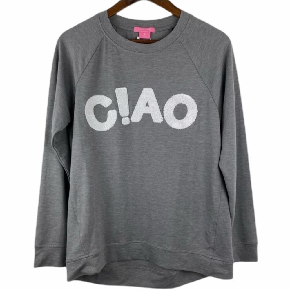 NWT Isaac Mizrahi Ciao Sequin Meredith Statement Tunic Top